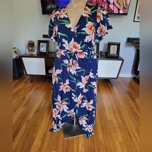 Tiki Hawaiian maxi dress